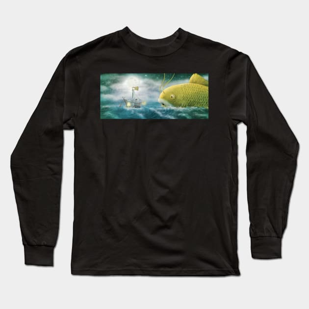 Finn and Grandfish Long Sleeve T-Shirt by Terry Fan